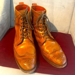 Allen Edmonds Dalton Wingtip Dress Boots, Size 11.5 D